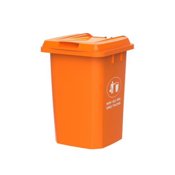 Thùng Rác Nhựa HDPE 80L Siêu Bền - TRA0100