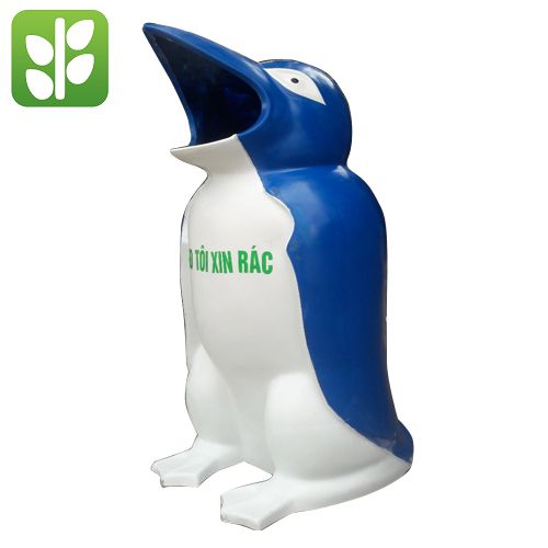  Thùng Rác Nhựa Composite Hình Chim Cánh Cụt - TRA0016