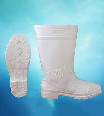 Ủng Cao Su Trắng Hoa San Thiết Kế Tinh Tế Dành Cho Nữ - UBH0026