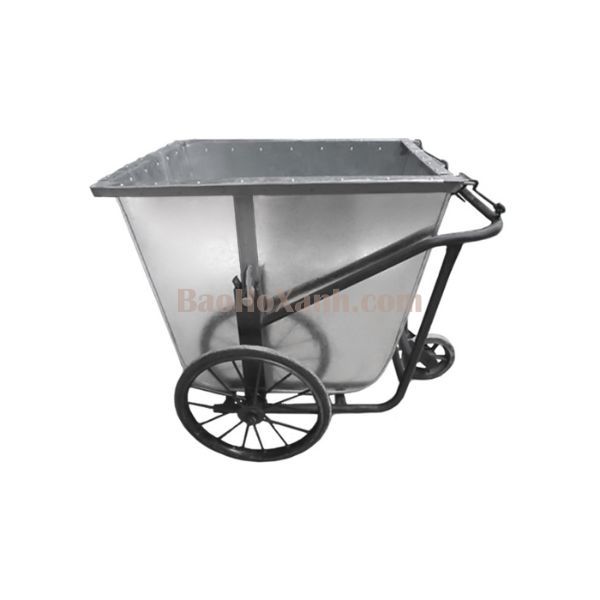Xe Gom Rác Tôn 400L Ba Bánh Xe - TRA0126