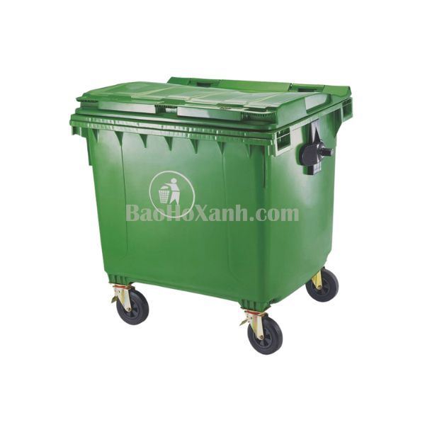Xe Thu Gom Rác Thải 1100L Nhiều Màu - TRA0125