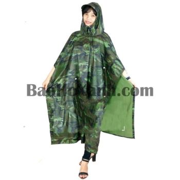 Áo Mưa Cánh Dơi Siêu Bền Họa Tiết Rằn Ri