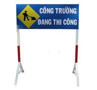 Biển Báo Công Trình Đang Thi Công (Hình Chữ Nhật)