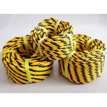 Dây Thoát Hiểm PP Tiger Vàng Đen 16mm (200m/20kg/Roll) Usafety Mỹ Tiêu Chuẩn CE Chất Lượng