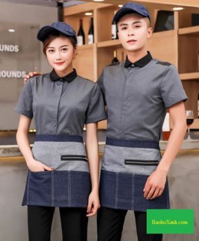 Đồng Phục Nhân Viên Phục Vụ Chất Lượng Cao Với Thiết Kế Hiện Đại Và Lịch Sự.