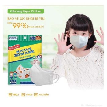Khẩu Trang Mayan Trẻ Em 3D Mask Chính Hãng