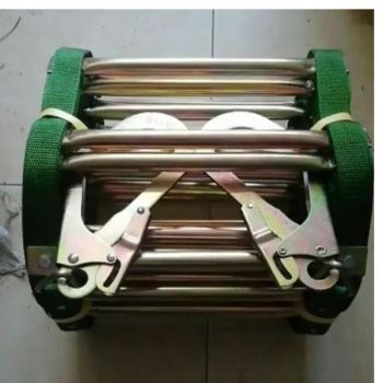 Thang Dây Thoát Hiểm Ống Đồng Có Chân Chống Tường TH58 20 Mét Tốt