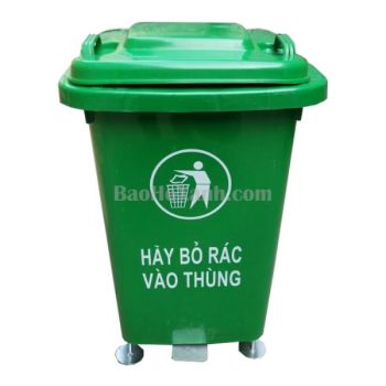 Thùng Rác 60L Xanh Lá Tiện Lợi