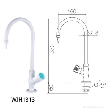 Vòi Xả Hoá Chất 1 Đầu Phòng Thí Nghiệm Linh Hoạt
