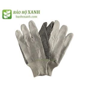 Bao Tay Vải Phủ Hạt Nhựa Đen An Toàn