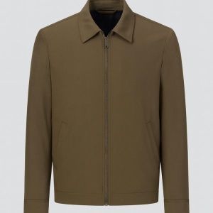 Áo Khoác Công Sở Chất Liệu Cao Cấp Basic Nam Nâu Olive
