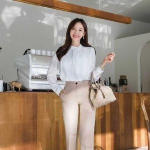 Áo Kiểu Sơ Mi Hàn Quốc Thanh Lịch