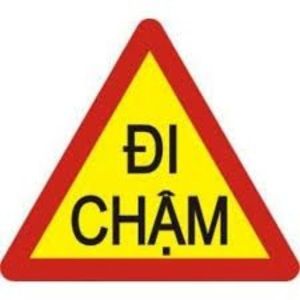 Biển Báo Đi Chậm Tam Giác Cao Cấp