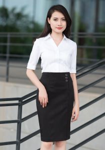 Chân Váy Chữ A Phối Cúc Thời Trang