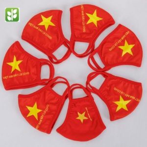 Khẩu Trang Vải Kháng Khuẩn Hình Lá Cờ Việt Nam