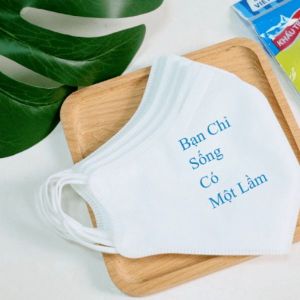 Khẩu Trang Y Tế Vải In Slogan
