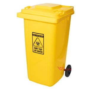 Thùng Rác 240l Công Nghiệp Ngoài Trời Sẵn Hàng