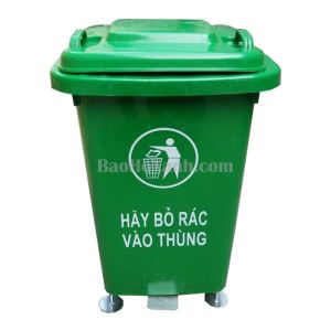 Thùng Rác 60L Xanh Lá Tiện Lợi