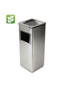 Thùng Rác Inox Có Gạt Tàn Thuốc Cao Cấp
