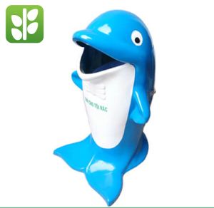 Thùng Rác Nhựa Composite Hình Cá Heo