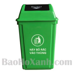 Thùng Rác Xanh Nắp Lật