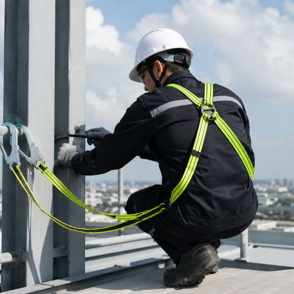 Dây Bán Thân 2 Khóa Móc Nhôm Kujie K131-52(11-0039) Bền Bỉ Chống Sốc