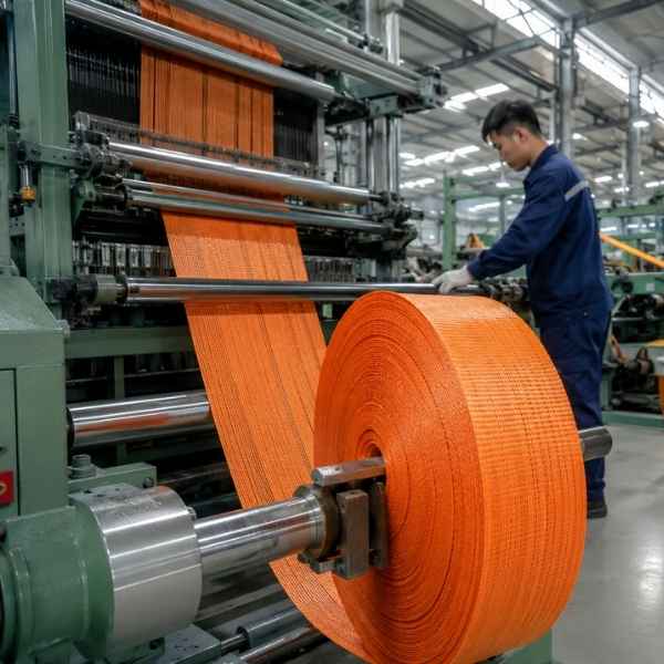 Dây Bẹ 50mm 70g/m 100m/Cuộn Màu Orange Tải 3000Kg Usafety Mỹ Tiêu Chuẩn CE chuyên dụng - US-PEW-7050 nhìn tổng thể