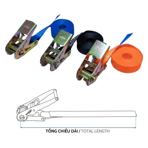 Dây Cẩu Hàng Usafe 1Tx8m Bản 25mm Chính Hãng Bền Chắc