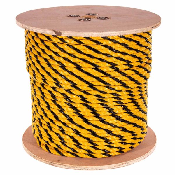 Dây Thoát Hiểm PP Tiger Vàng Đen 16mm (200m/20kg/Roll) Usafety Mỹ Tiêu Chuẩn CE Đạt Chuẩn