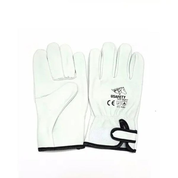 Găng Da Dê Hàn TIG Dán Xé Usafety Mỹ Tiêu Chuẩn Size S, M, L Chất Lượng Cao Cho Người Lao Động