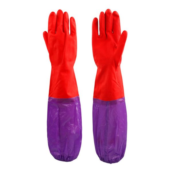 Găng Latex Chống Dầu Axit Đen Usafety Mỹ Tiêu Chuẩn CE Dài 35cm Size XL Giá Rẻ Hơn