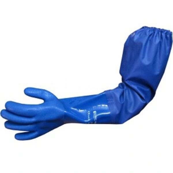 Găng Latex Chống Dầu Axit Đen Usafety Mỹ Tiêu Chuẩn CE Dài 35cm Size XL Tốt Hơn