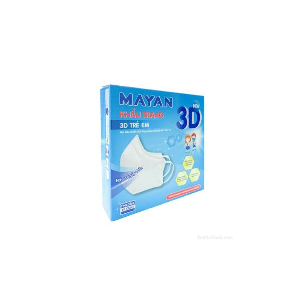 Hộp Khẩu Trang Trẻ Em Mayan 3D Mask Kháng Khuẩn