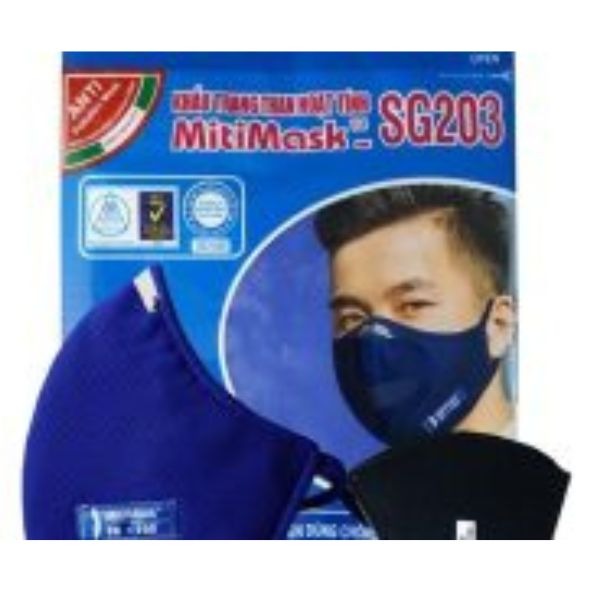 Khẩu Trang Chứa Than Hoạt Tính Mitimask Sg203 Lọc Bụi