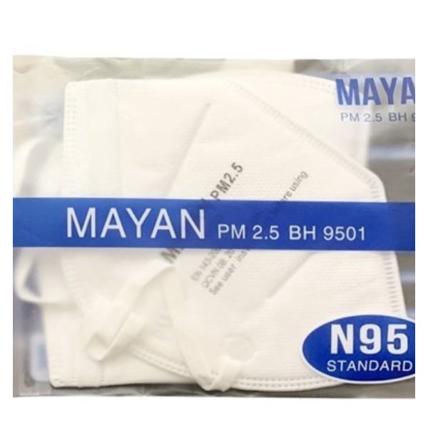 Khẩu Trang Mayan Bảo Hộ Hô Hấp PM2.5 BH9501 Tự Tin Đáp Ứng Và Vượt Qua Các Tiêu Chuẩn Về Hiệu Quả Lọc Không Khí.