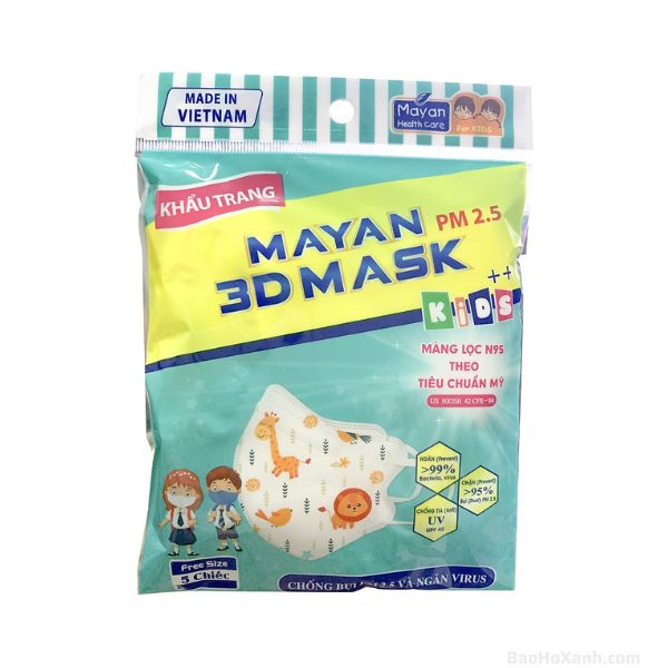 Khẩu Trang Mayan Trẻ Em 3D Mask Cao Cấp