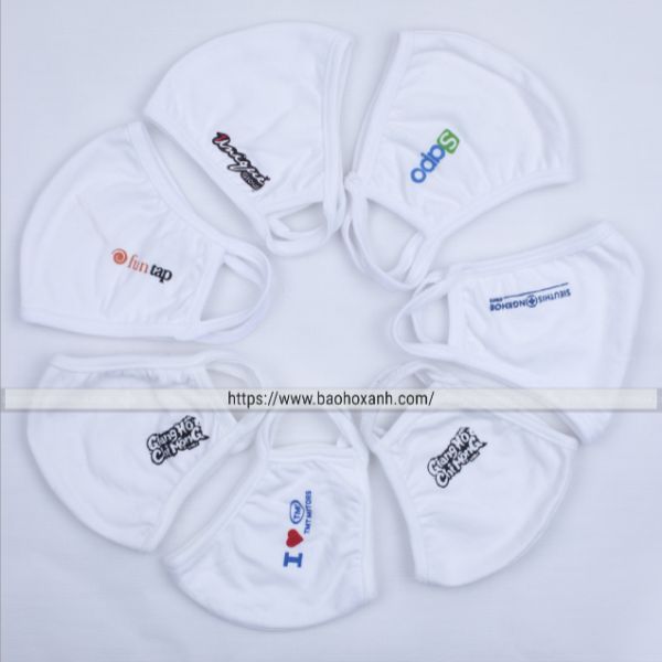 Khẩu Trang Vải In Logo Thương Hiệu - KTV0010