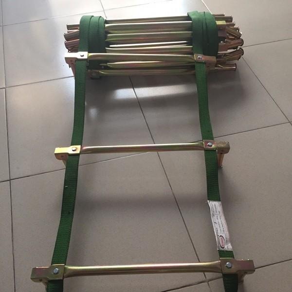 Thang Dây Thoát Hiểm Ống Đồng Có Chân Chống Tường TH58 10 Mét Chắc Chắn