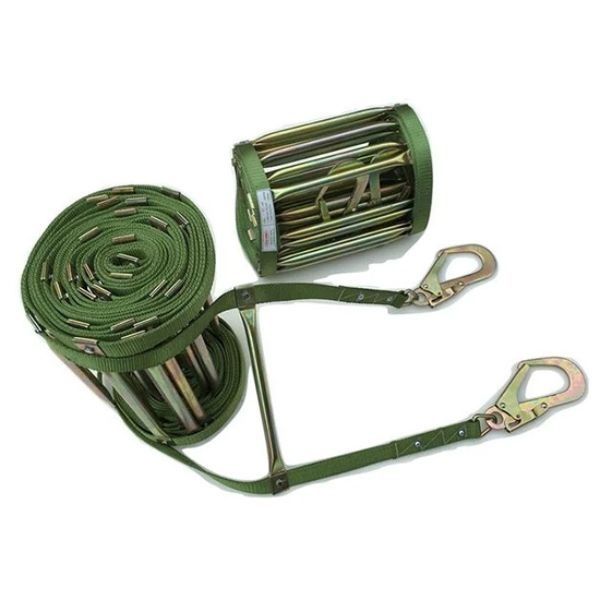 Thang Dây Thoát Hiểm Ống Đồng Có Chân Chống Tường TH58 30 Mét Chuyên Dụng