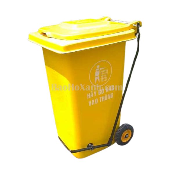 Thùng Rác 240L Màu Vàng