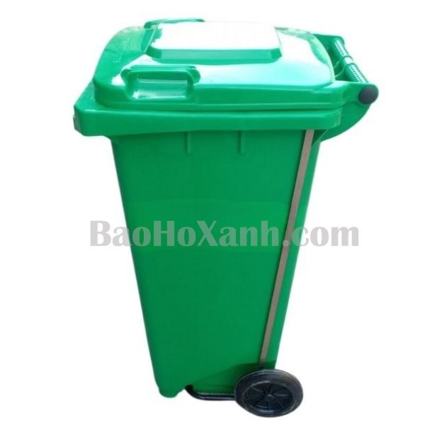 Thùng Rác 240L Đạp Hông Xanh Lá