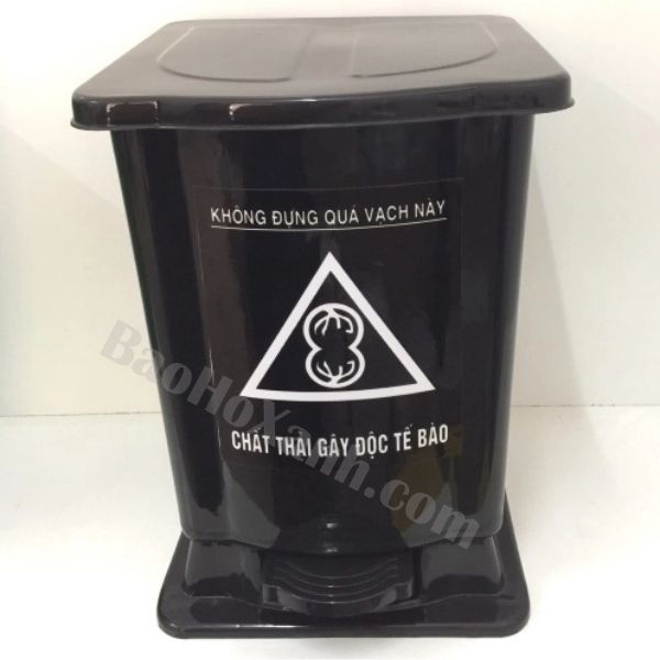 Thùng Rác 30l Màu Đen