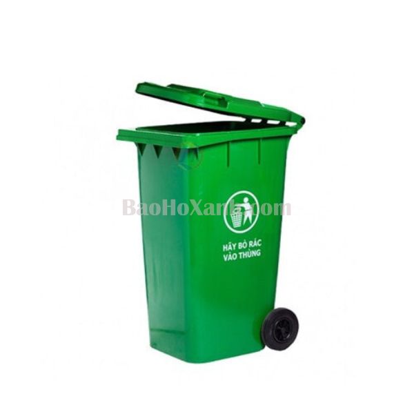 Thùng Rác 360L Màu Xanh Trơn