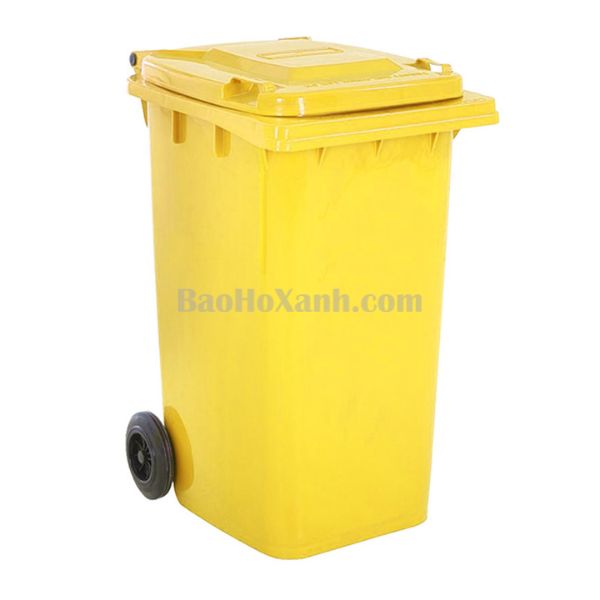 Thùng Rác 60L Màu Vàng