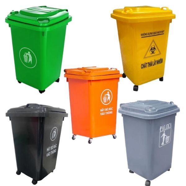 Thùng Rác 60L Uy Tín Nhiều Màu