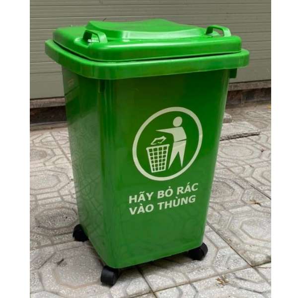 Thùng Rác Công Nghiệp Có Bánh Xe Chính Hãng