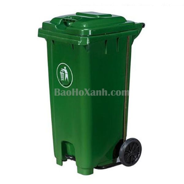 Thùng Rác Đạp Chân Xanh Lá