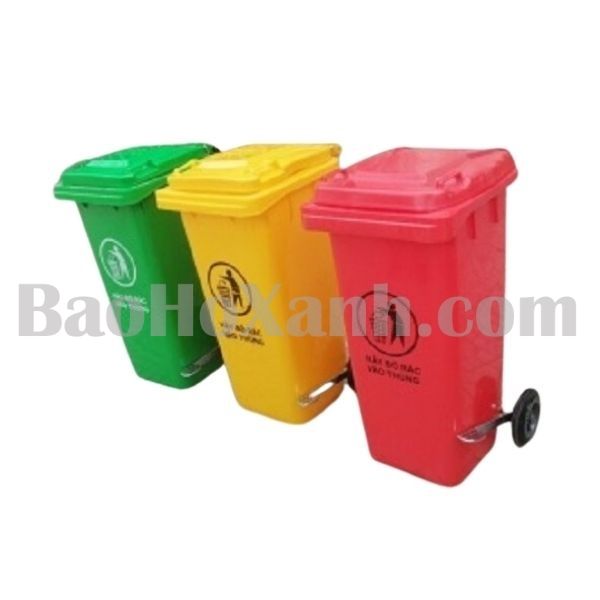Thùng Rác Đạp Hông 240L