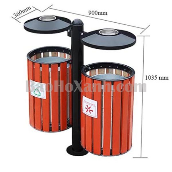 Thùng Rác Gỗ Chính Hãng
