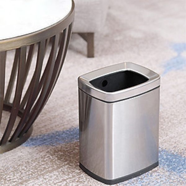 Thùng Rác Inox Không Nắp Chính Hãng